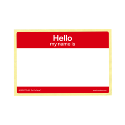 Hello My Name Is Stickers - Red