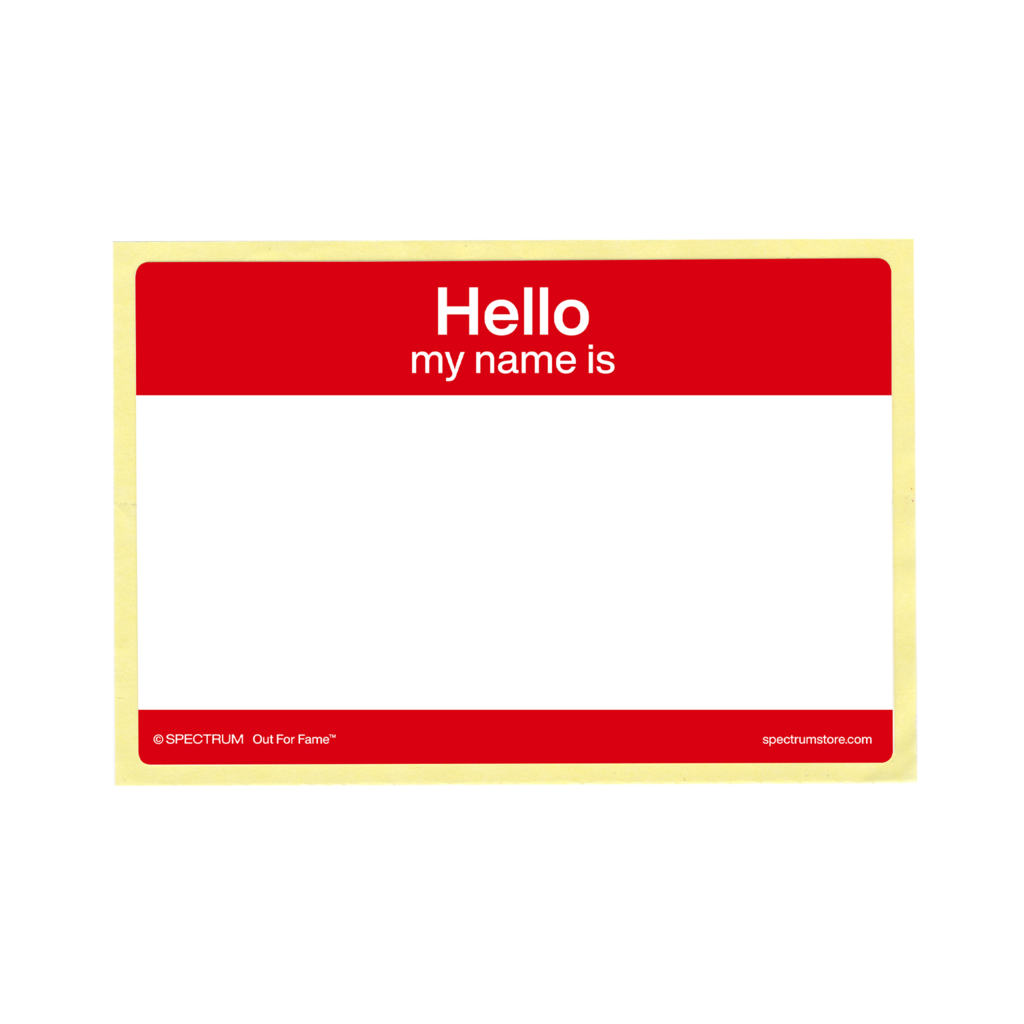 Hello My Name Is Stickers - Red